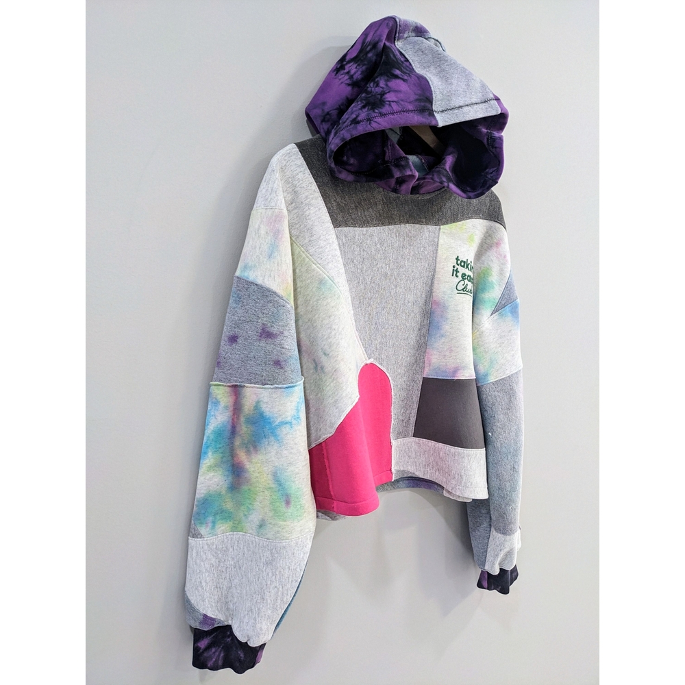 Colorful Patchwork Hoodie - Picture 4 of 7